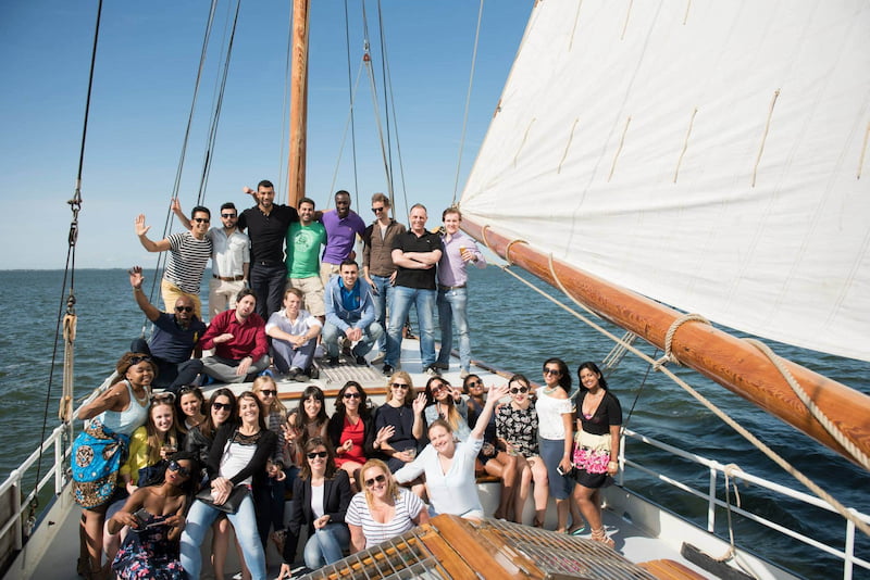 bedrijfsuitje zeilen