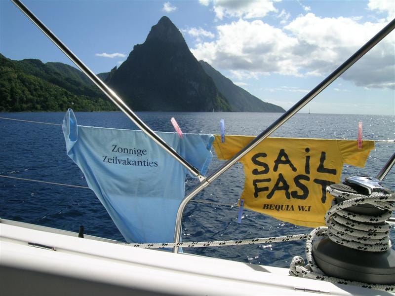 zeilen in de cariben